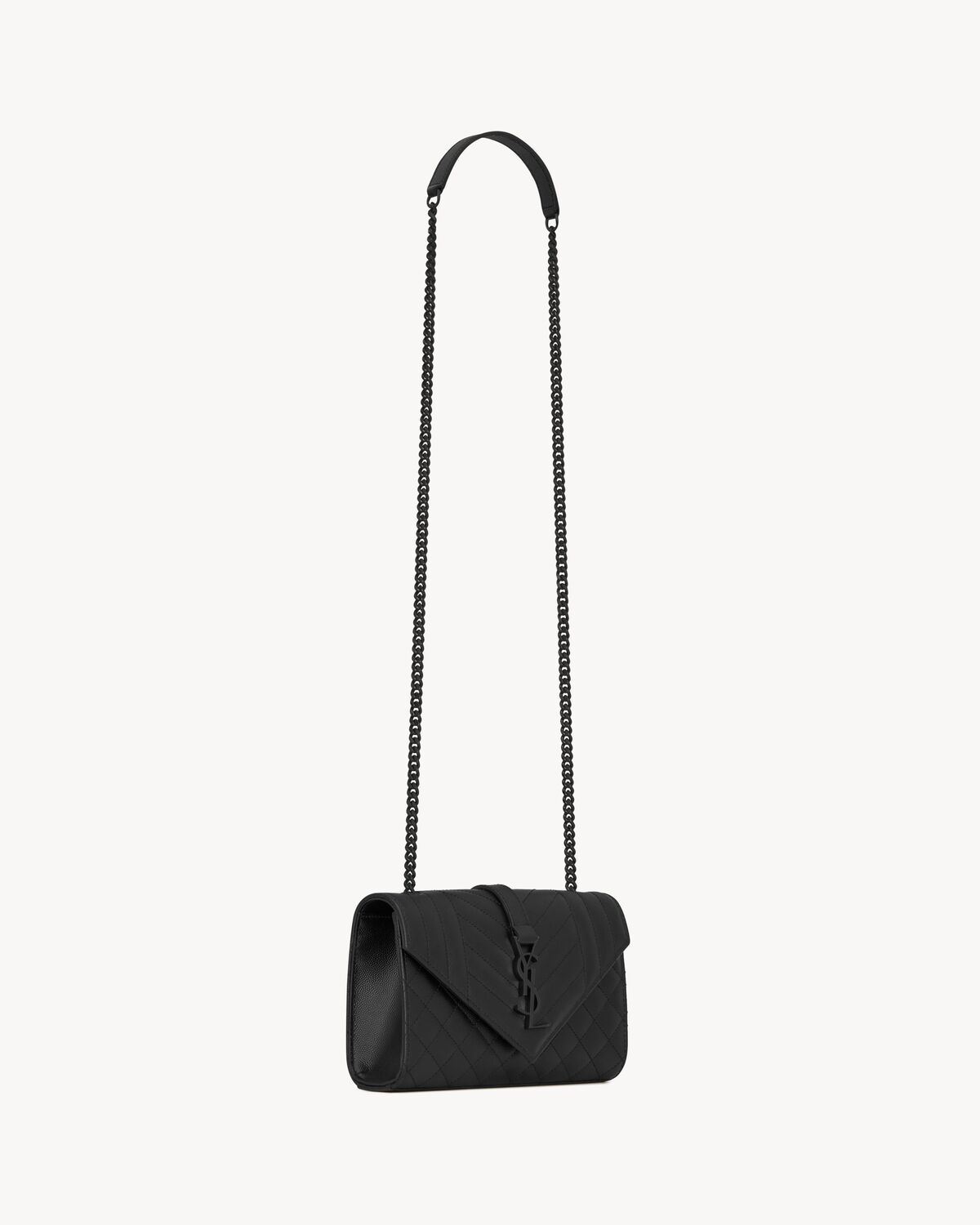 Replicate YSL Envelope Small in Quilted Grain De Poudre Embossed Leather(1:1 replica)