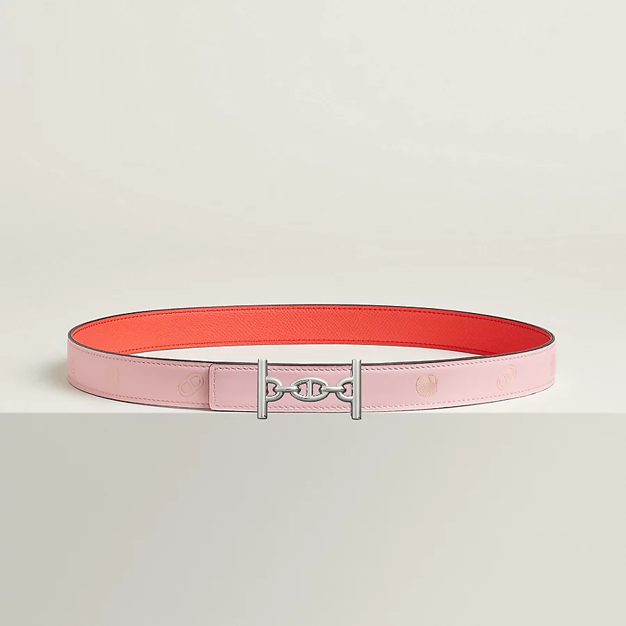 Replicate Lagune belt buckle   Hermès sur Mer reversible leather strap 24 mm(1:1 replica)