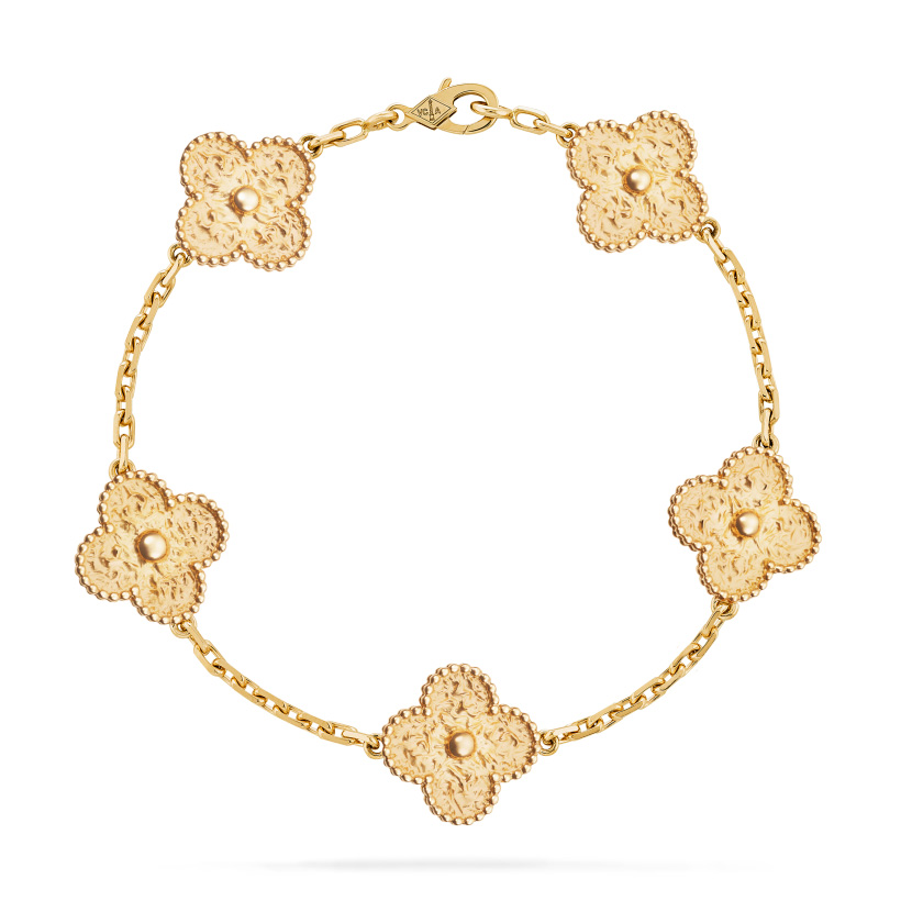 Replicate Vintage Alhambra bracelet, 5 motifs(1:1 replica)
