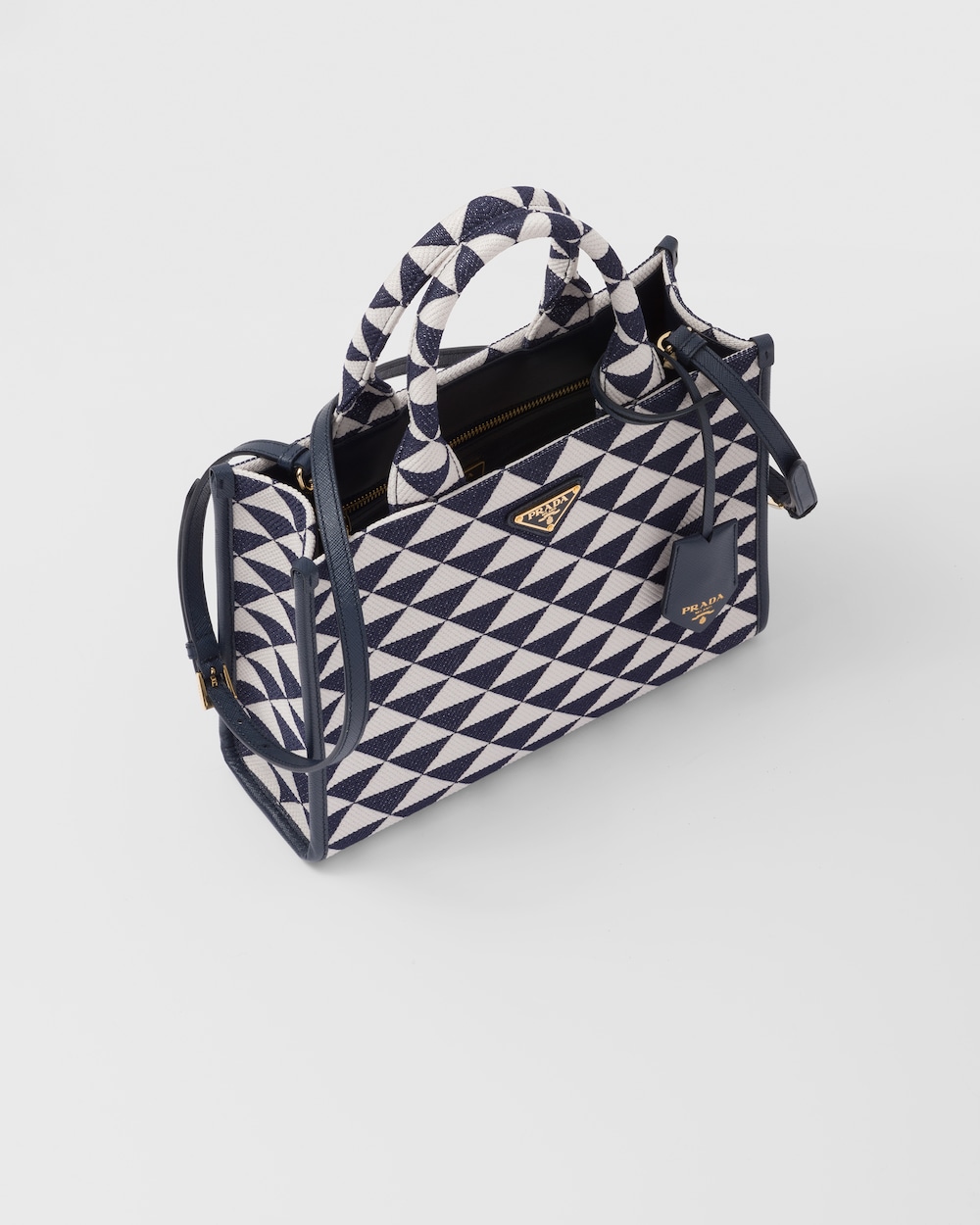 Replicate Small Prada Symbole Embroidered Fabric Handbag(1:1 replica)