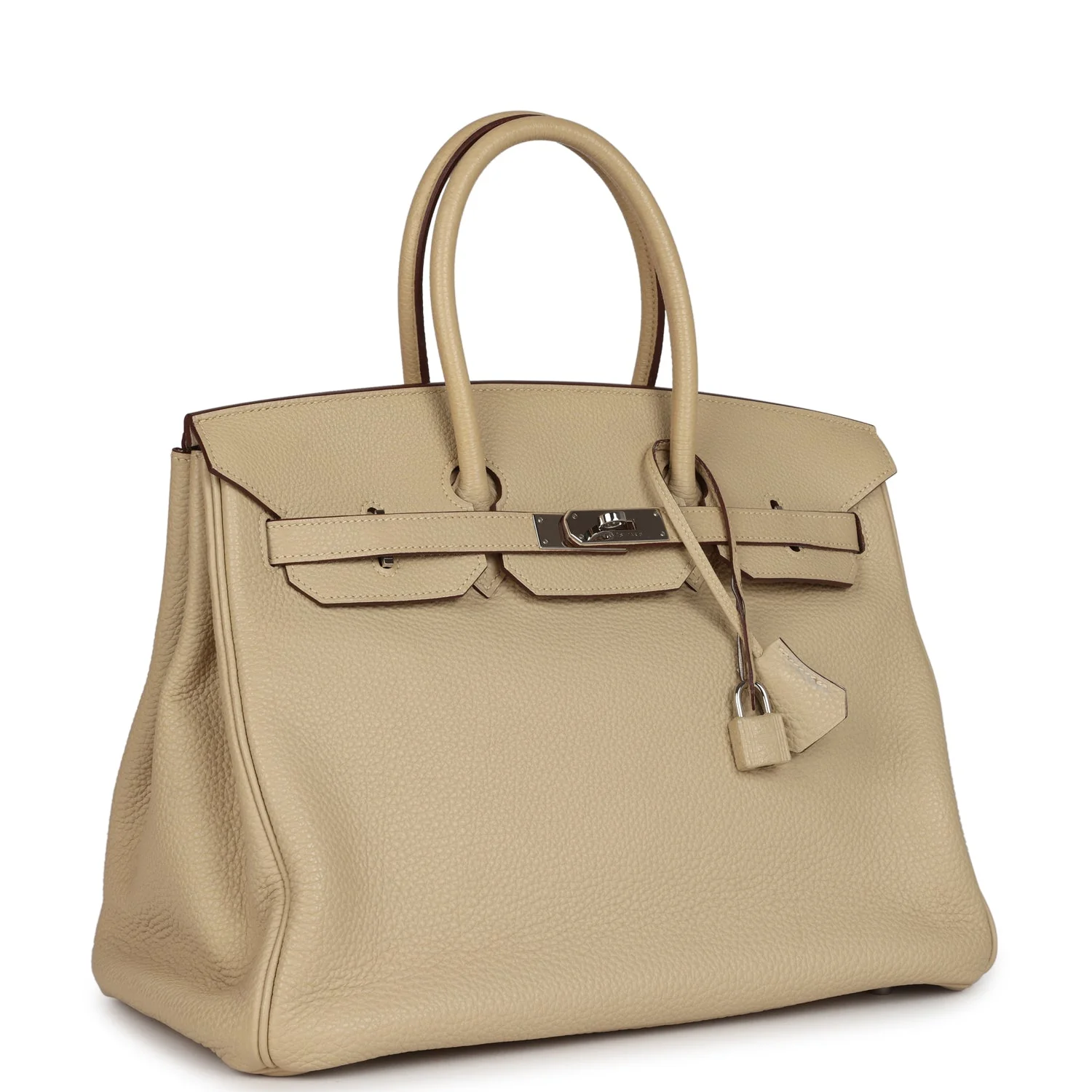 Replicate Hermes Birkin 35 Parchemin Togo Palladium Hardware(1:1 replica)