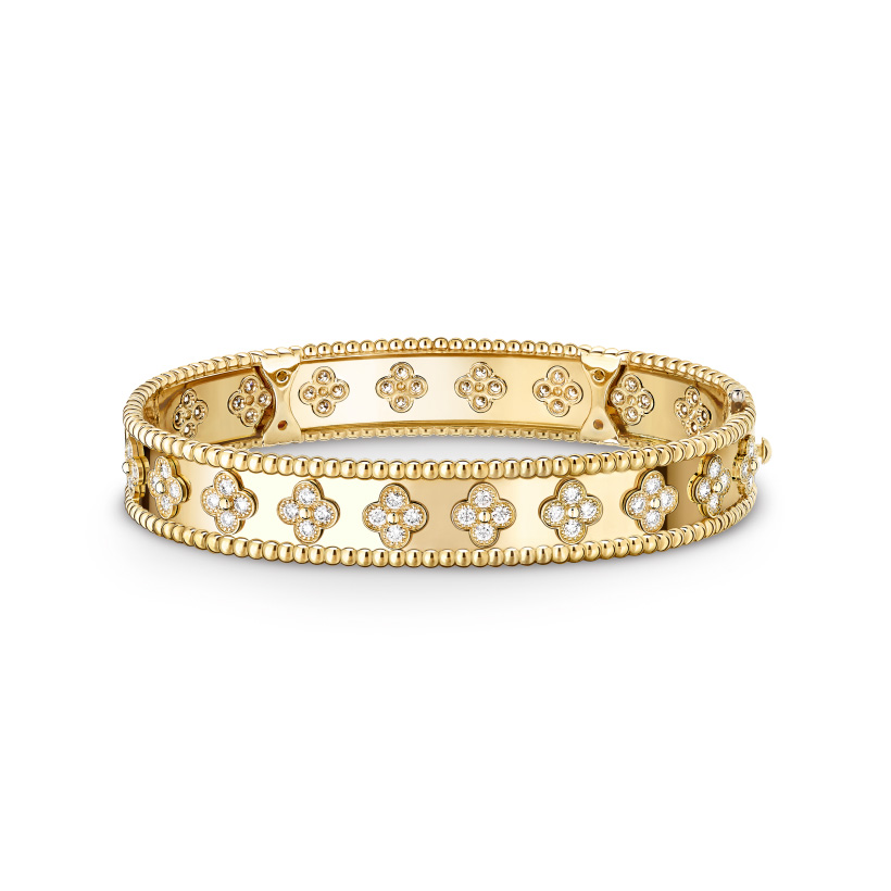 Replicate Perlée clovers bracelet, medium model(1:1 replica)
