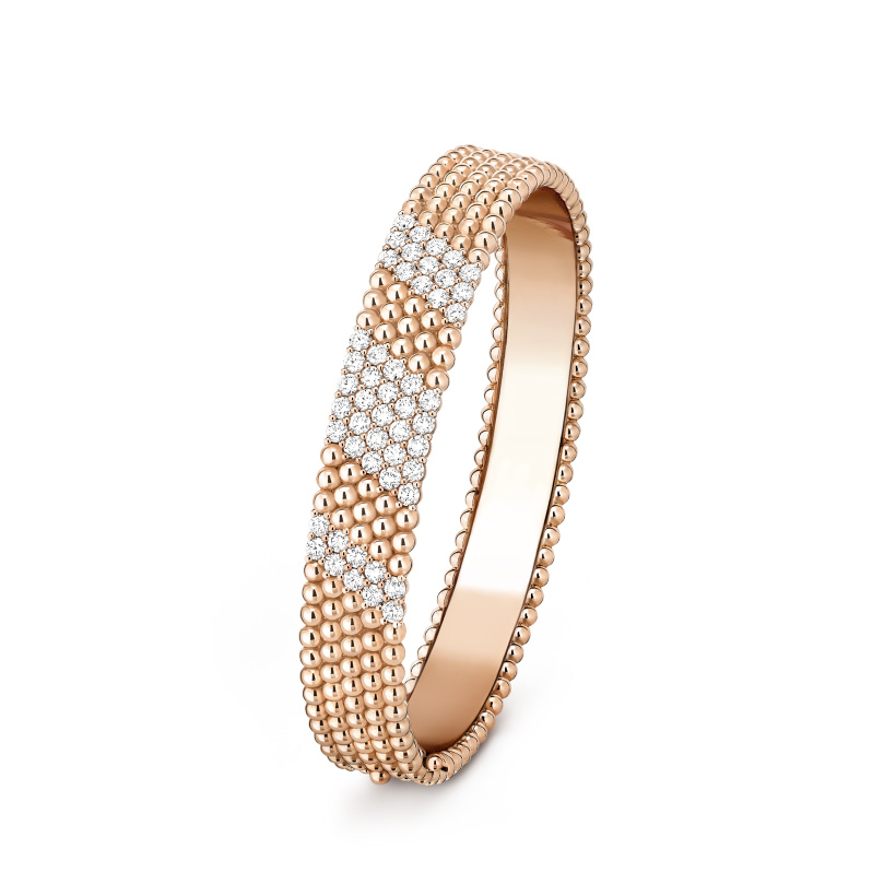 Replicate Perlée diamonds bracelet, 5 rows, medium model(1:1 replica)