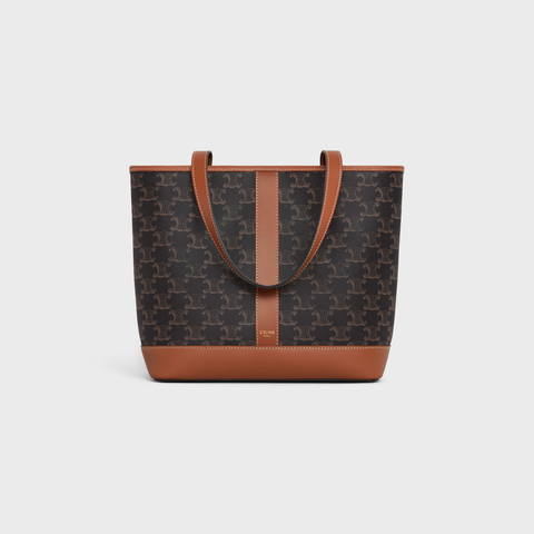 Replicate SMALL CABAS IN TRIOMPHE CANVAS AND CALFSKIN TAN(1:1 replica)