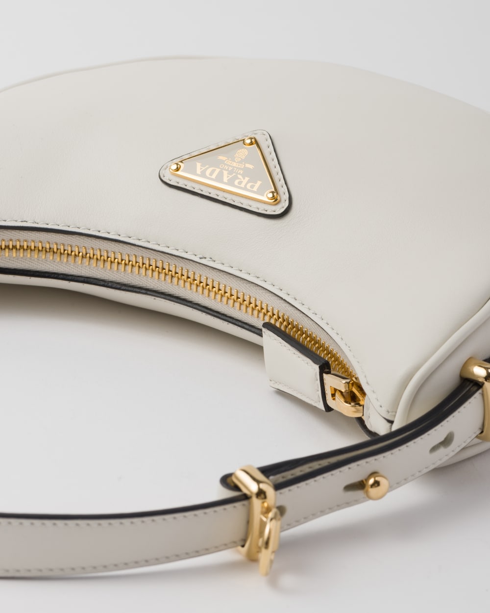 Replicate Prada Arqué Leather Mini Shoulder Bag(1:1 replica)