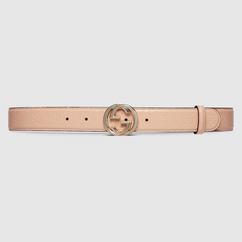 Replicate GG belt with Interlocking G buckle(1:1 replica)