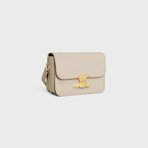 Replicate TEEN TRIOMPHE BAG IN SHINY CALFSKIN LIGHT STONE(1:1 replica)