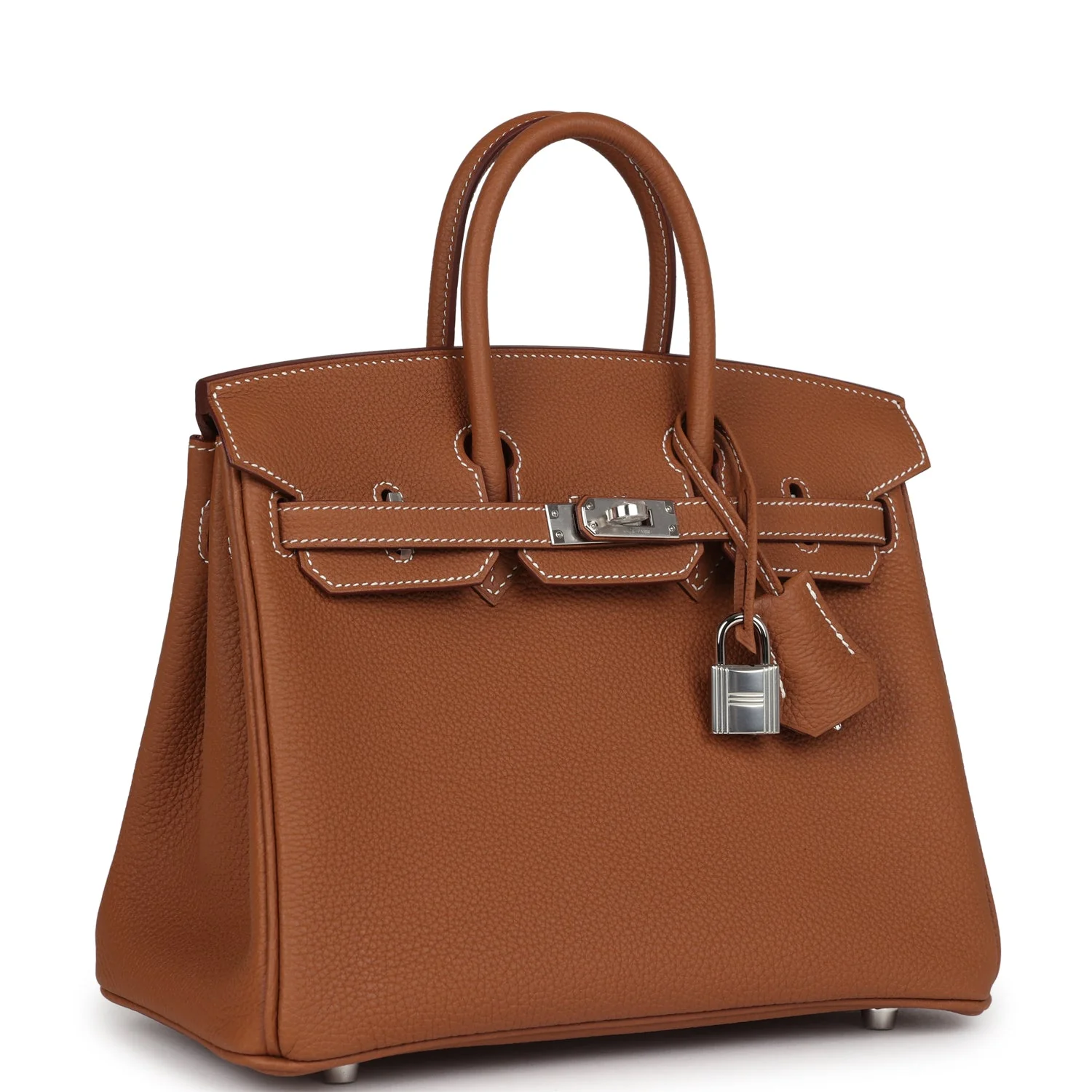 Replicate Hermes Birkin 25 Gold Togo Palladium Hardware(1:1 replica)