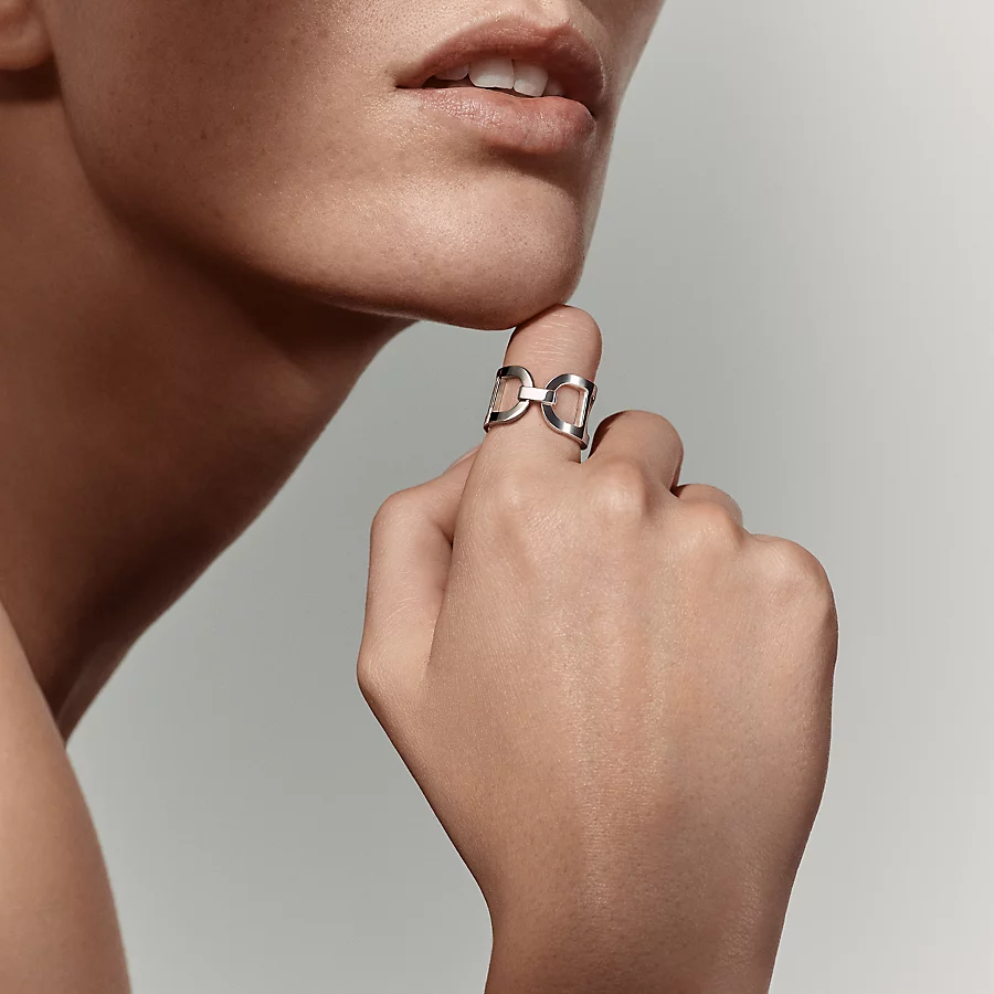 Replicate Ever Chaine d ancre ring, medium model(1:1 replica)