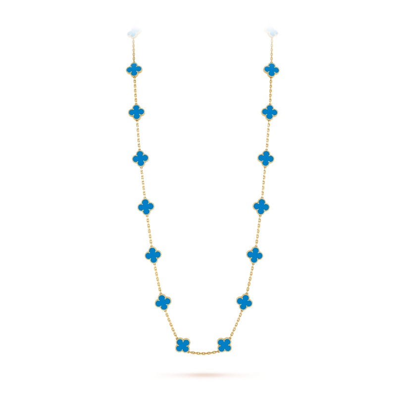 Replicate Vintage Alhambra long necklace, 20 motifs(1:1 replica)