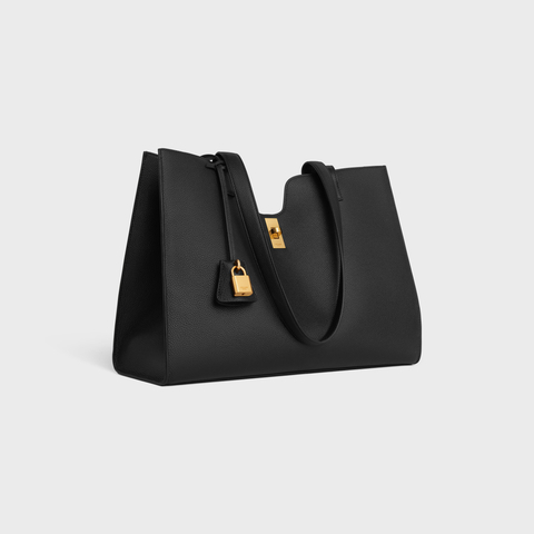 Replicate CABAS 16 IN SUPPLE GRAINED CALFSKIN BLACK(1:1 replica)