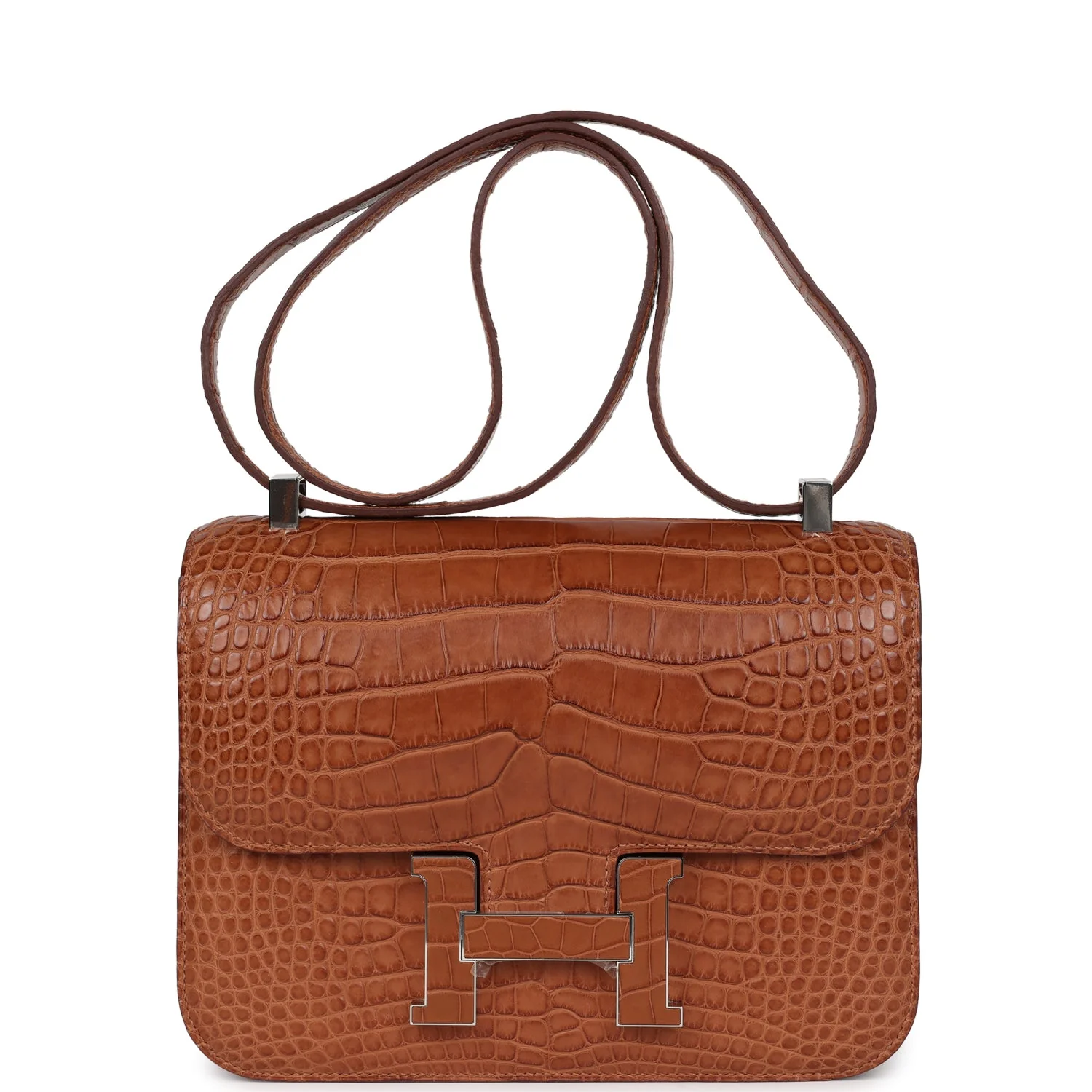 Replicate Hermes Constance 1-24 Gold Matte Alligator Marquette Palladium Hardware(1:1 replica)
