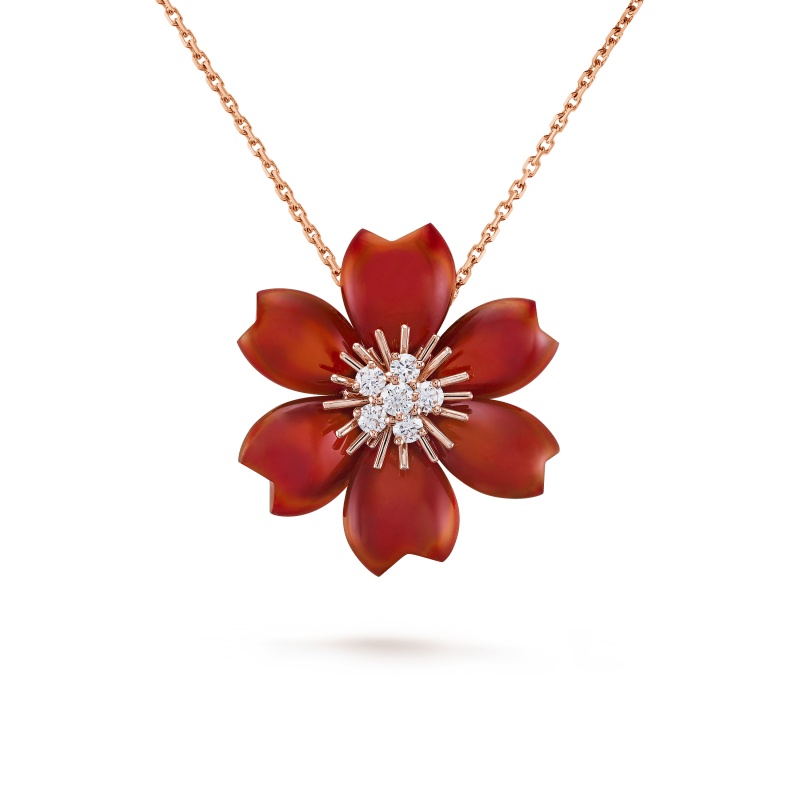 Replicate Rose de Noël clip pendant, small model(1:1 replica)