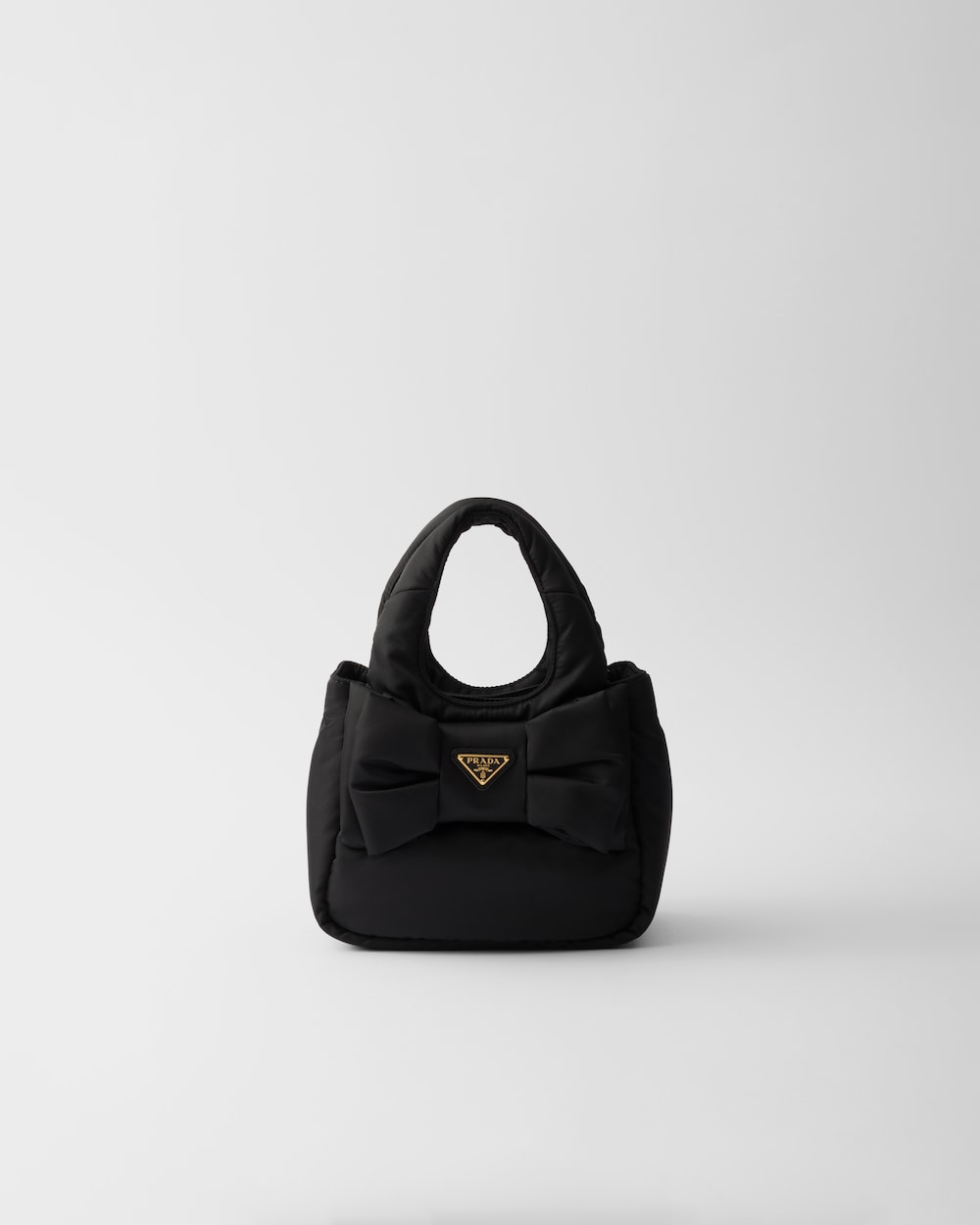Replicate Padded Re-Nylon Mini-Bag With Bow(1:1 replica)