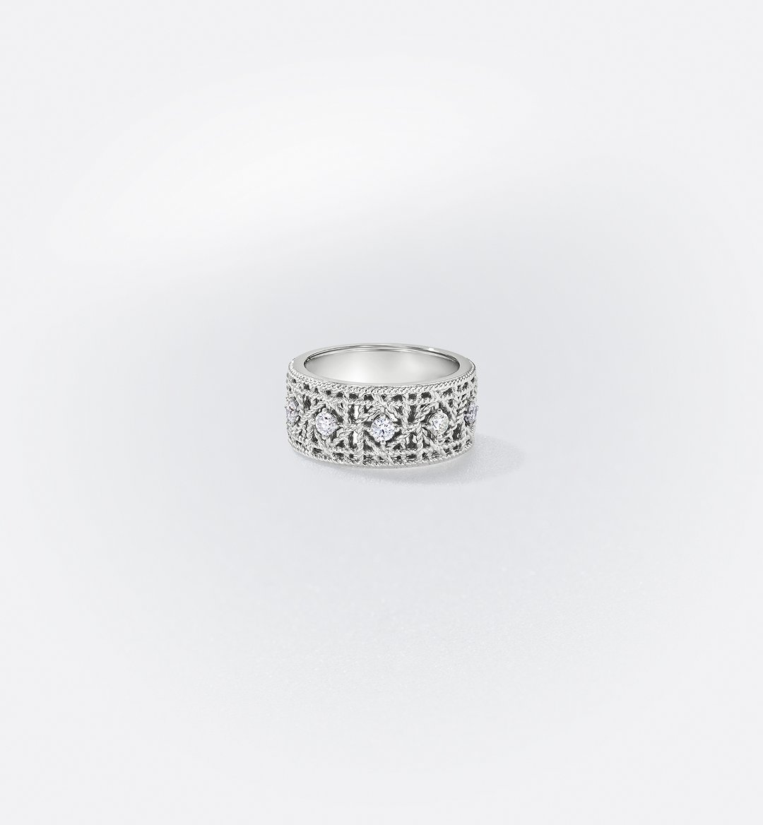 Replicate My Dior Ring White Gold and Diamonds(1:1 replica)