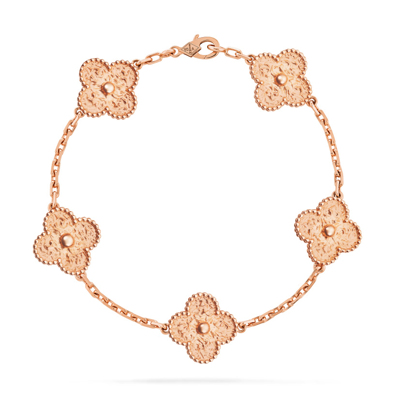 Replicate Vintage Alhambra bracelet, 5 motifs(1:1 replica)