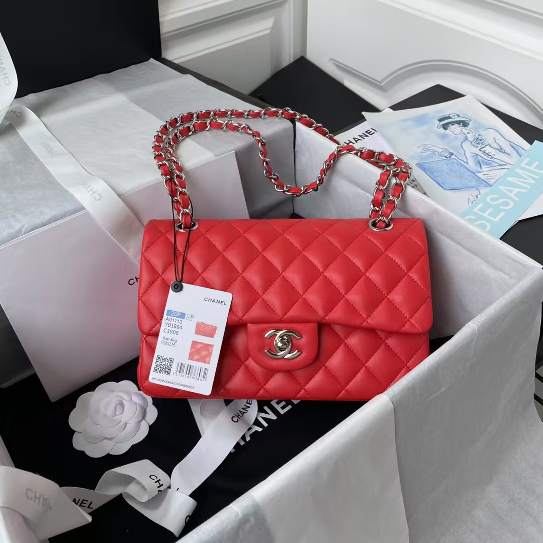 Replicate Chanel Small Classic Handbag Silver Hardware(1:1 replica)