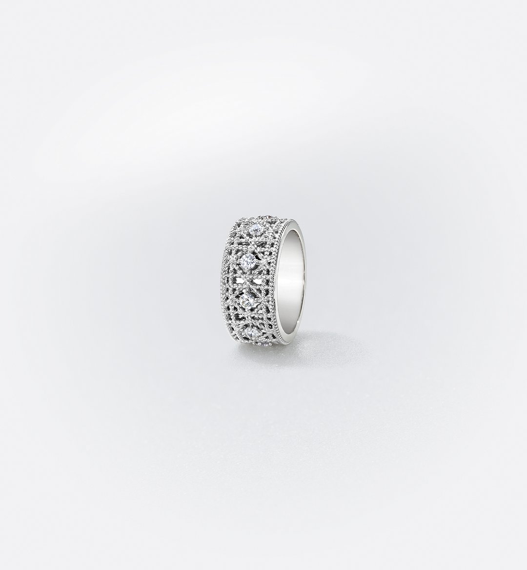 Replicate My Dior Ring White Gold and Diamonds(1:1 replica)