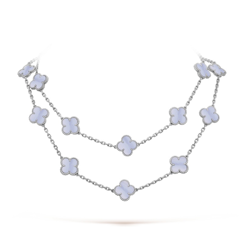 Replicate Vintage Alhambra long necklace, 20 motifs(1:1 replica)