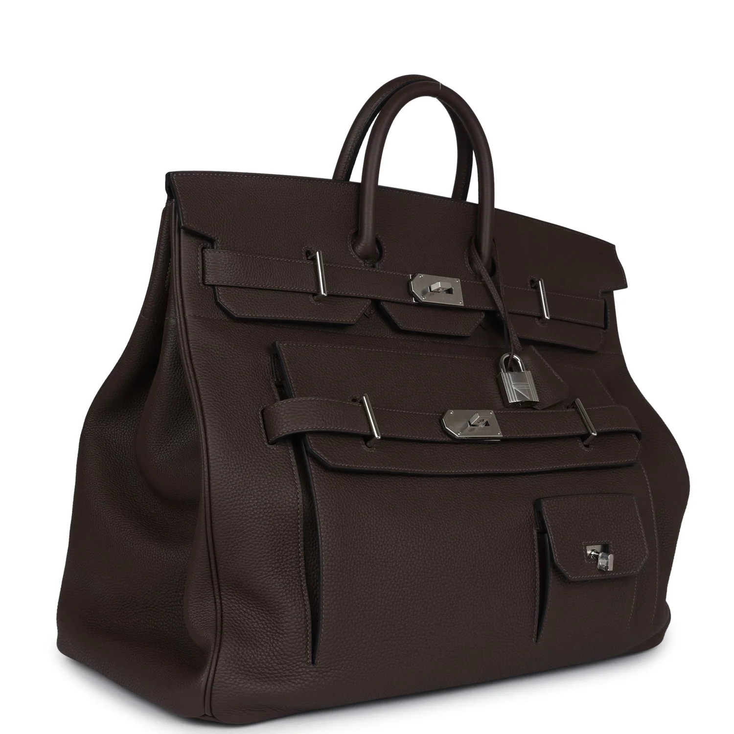 Replicate Hermes Multipockets Birkin HAC 50 Ecorce Togo Palladium Hardware(1:1 replica)