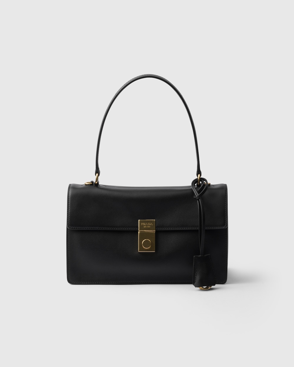 Replicate Prada Soft Sound Medium Leather Shoulder Bag(1:1 replica)
