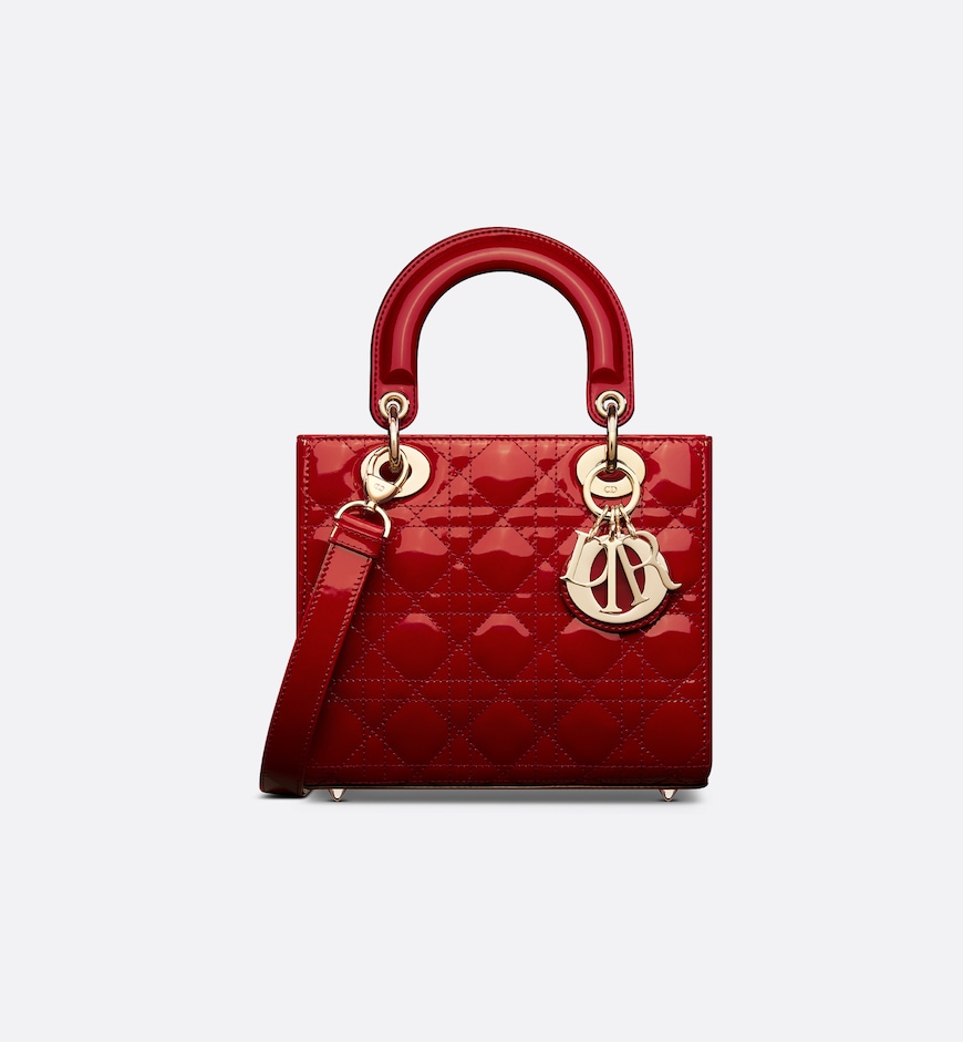 Replicate Dior Small Lady Dior Bag HandBags- patent leather(1:1 replica)