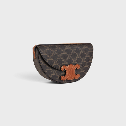 Replicate BESACE CUIR TRIOMPHE IN TRIOMPHE CANVAS AND CALFSKIN TAN(1:1 replica)