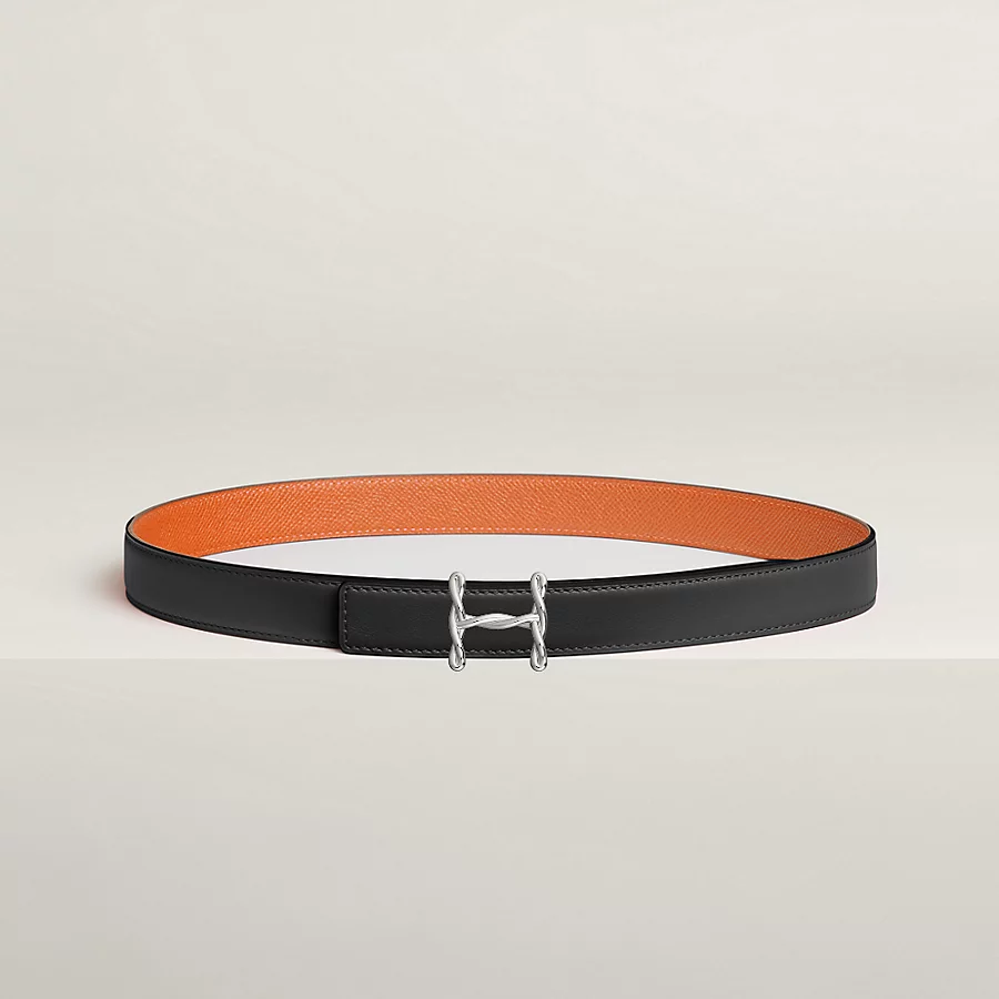 Replicate H Torsade belt buckle   Reversible leather strap 24 mm(1:1 replica)