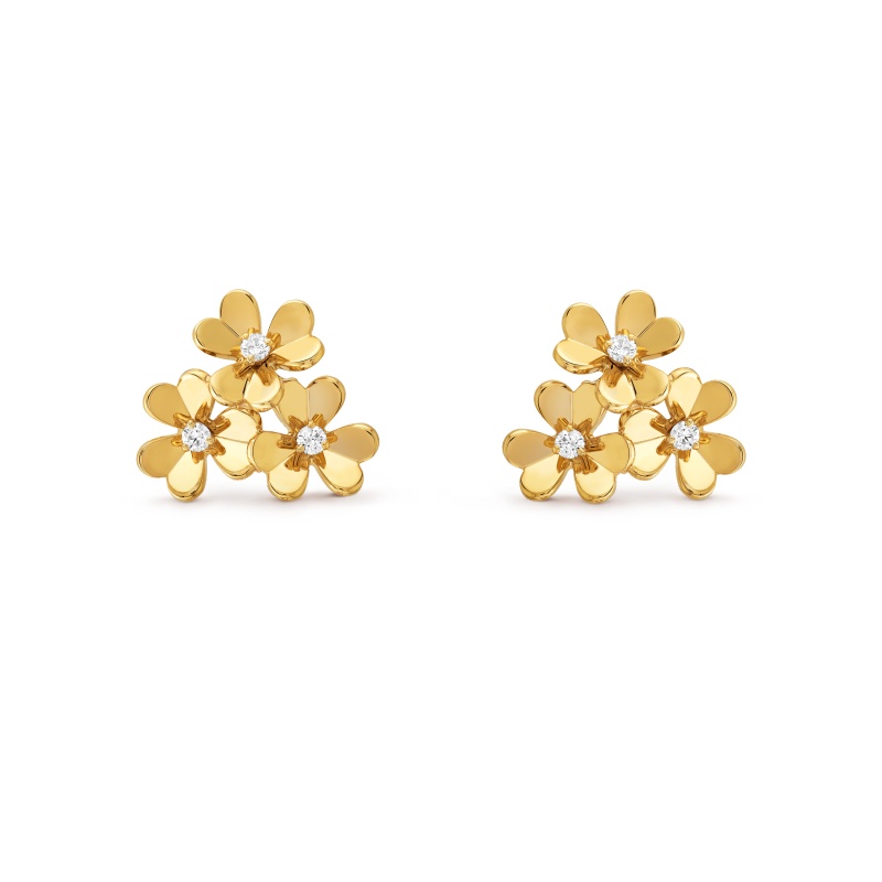Replicate Frivole earrings, 3 flowers, mini model(1:1 replica)
