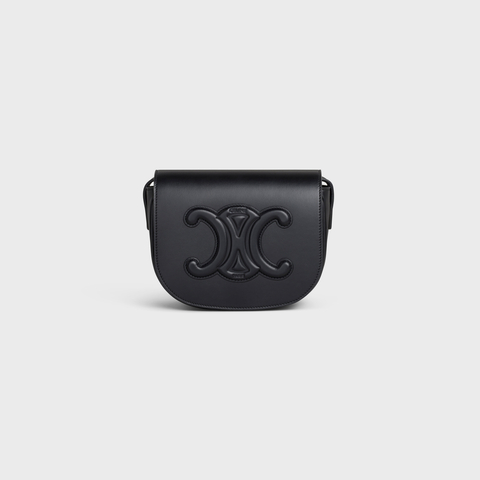 Replicate FOLCO CUIR TRIOMPHE IN SMOOTH CALFSKIN BLACK(1:1 replica)