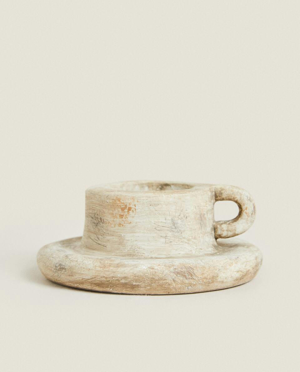 STONEWARE CANDLESTICK