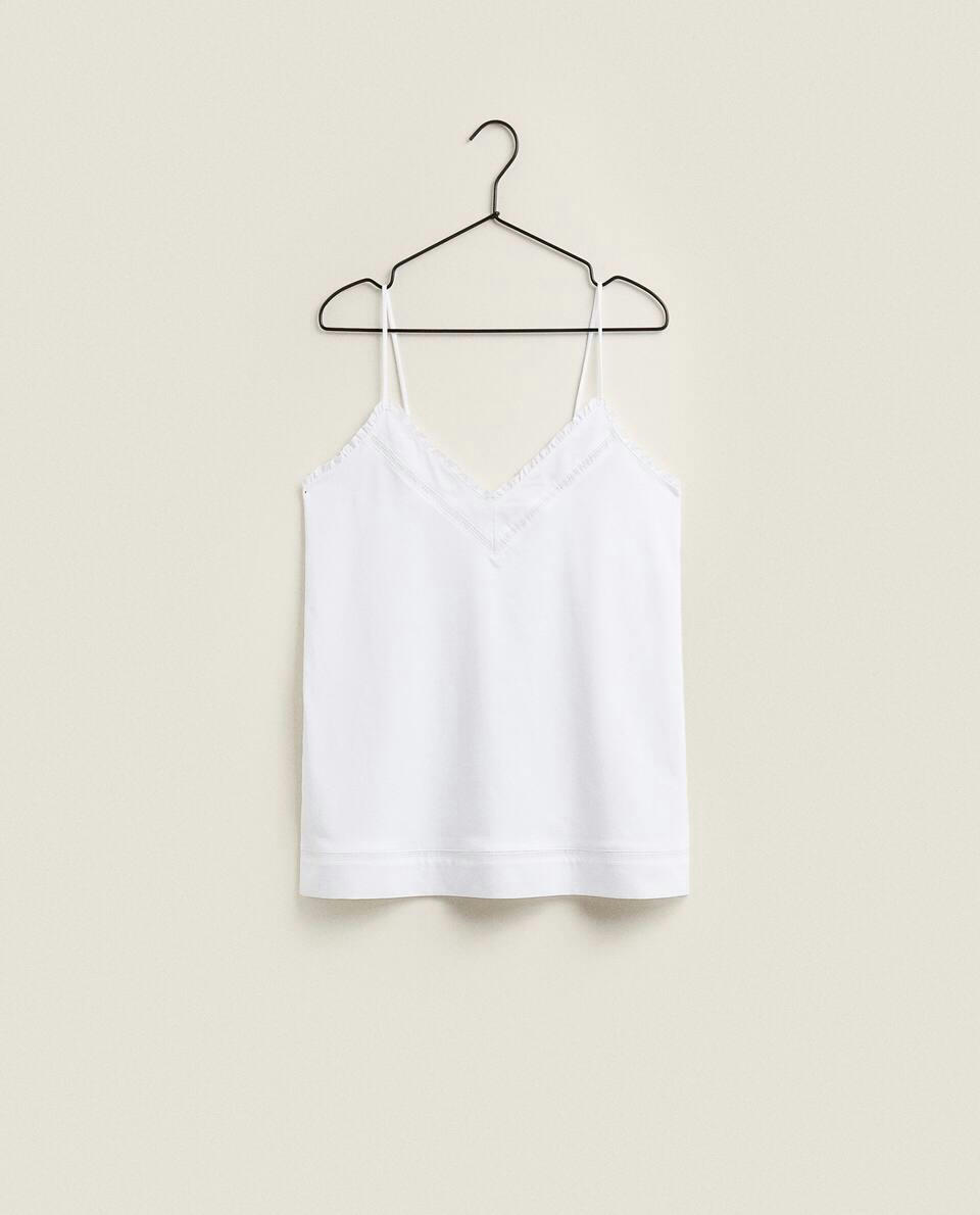 LACE TRIM TOP