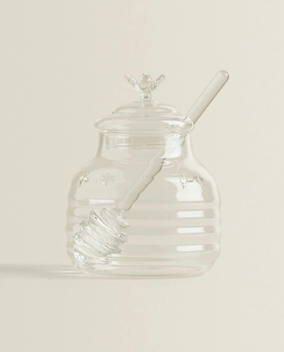 BUMBLEBEE BOROSILICATE GLASS HONEY JAR