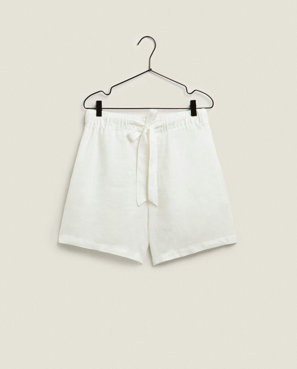 LINEN SHORTS