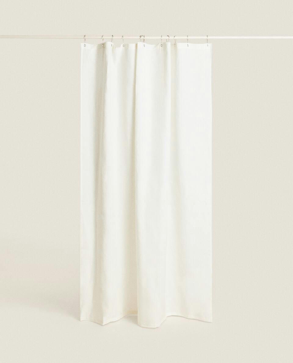 LINEN SHOWER CURTAIN