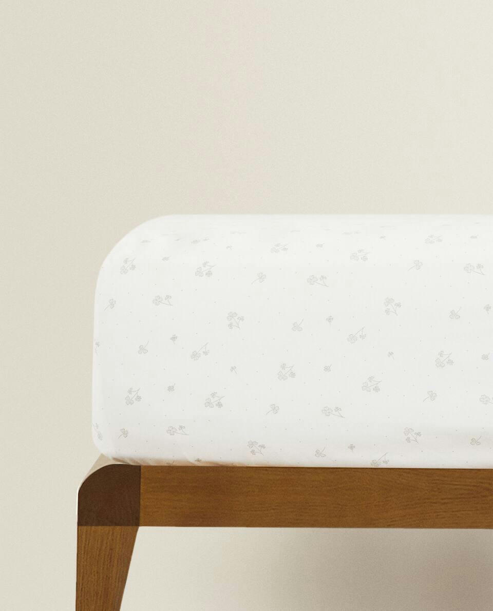CLOVER COTTON FITTED SHEET