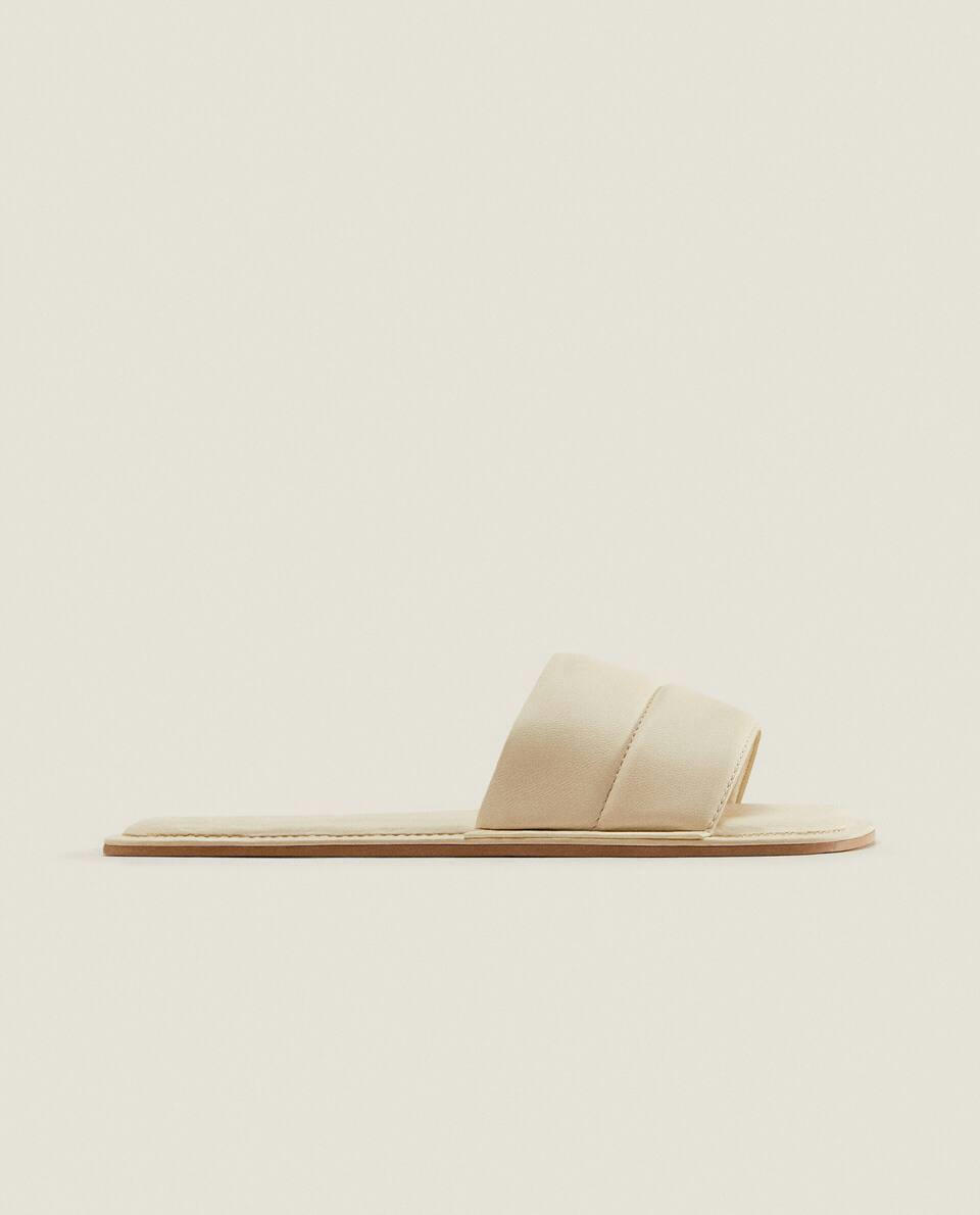 LEATHER SLIDER SLIPPERS