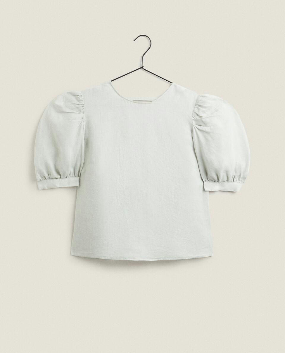 SHORT-SLEEVED LINEN SHIRT
