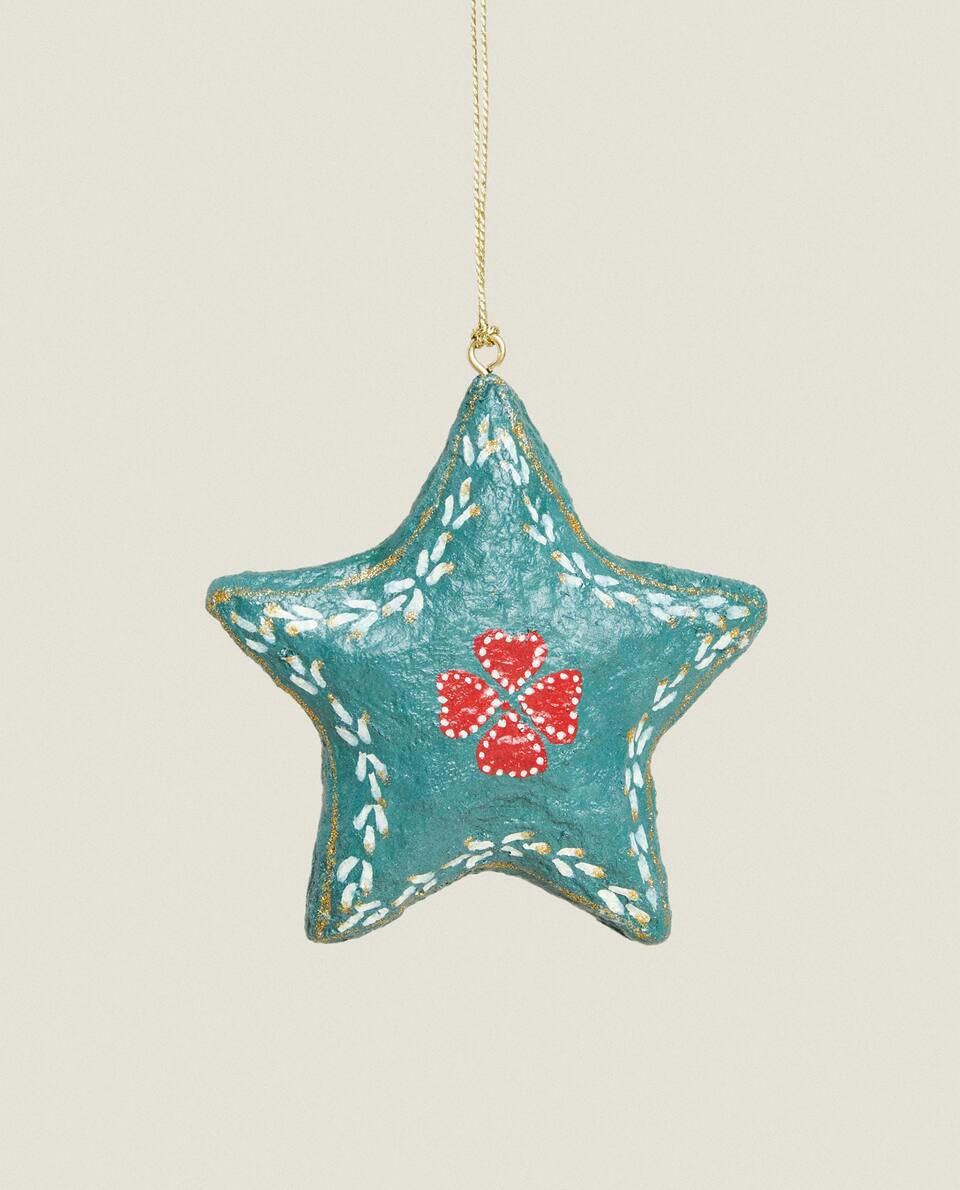 PAPER M?CHé STAR CHRISTMAS DECORATION