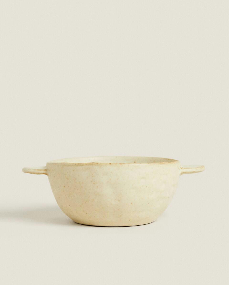TEXTURED STONEWARE BOWL