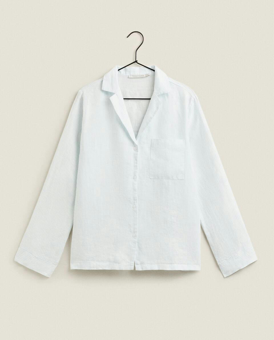 STRIPED LINEN SHIRT