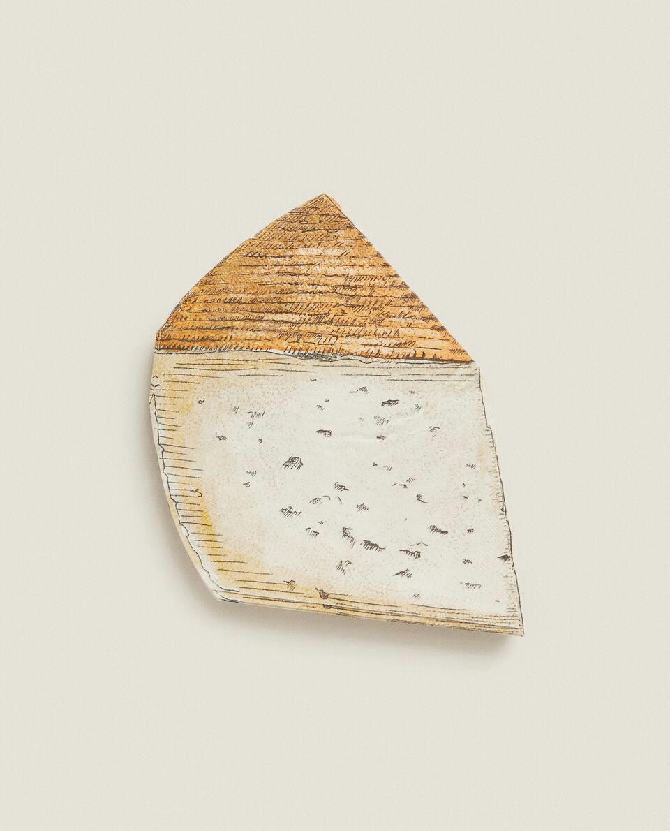 CHEESE-SHAPED PAPER NAPKINS (PACK OF 20)