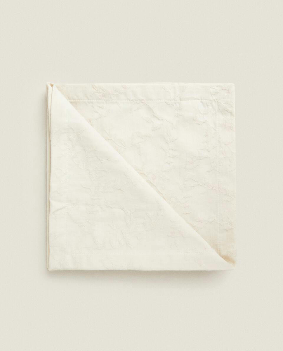 JACQUARD LEAF NAPKINS (PACK OF 2)