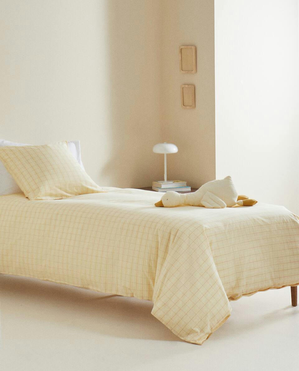 CHECK DUVET COVER