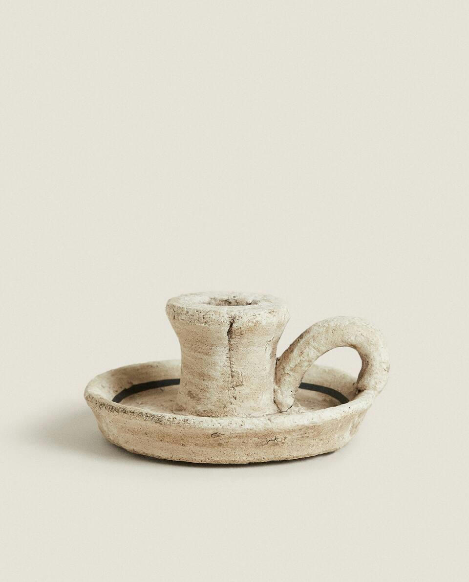 MINI CLAY CANDLESTICK