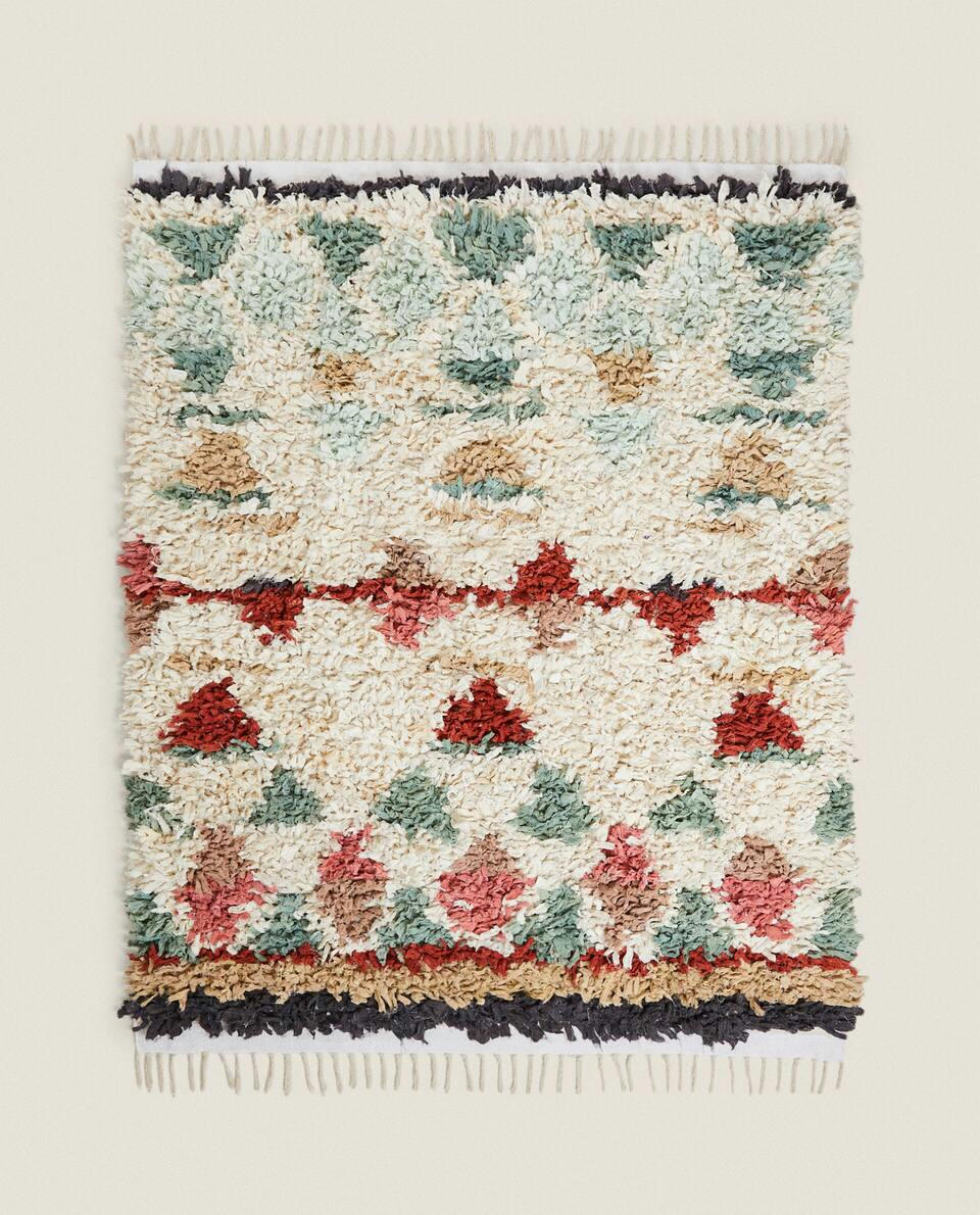 KIDS’ TRIANGLE DESIGN COTTON RUG