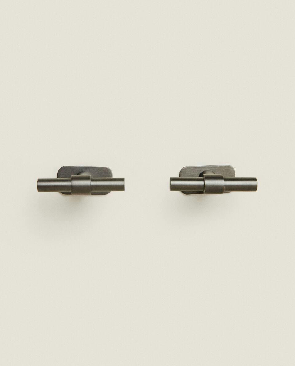 LONG METAL DOOR KNOB (PACK OF 2)