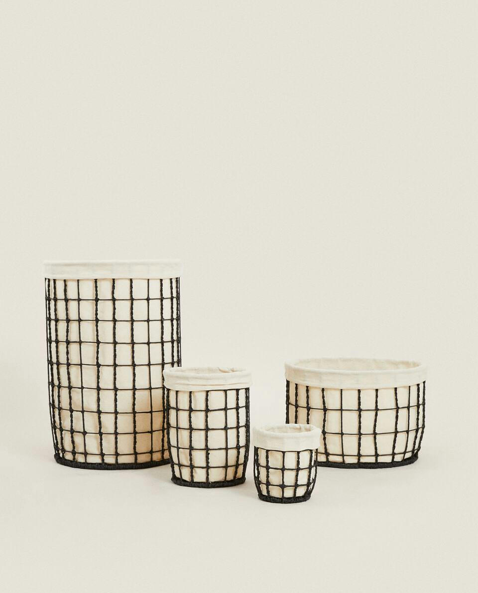 BLACK PAPER BASKET