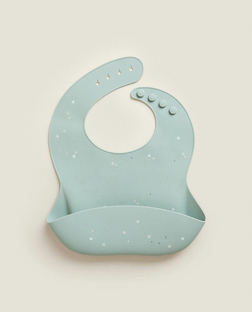 SILICONE POLKA DOT BIB