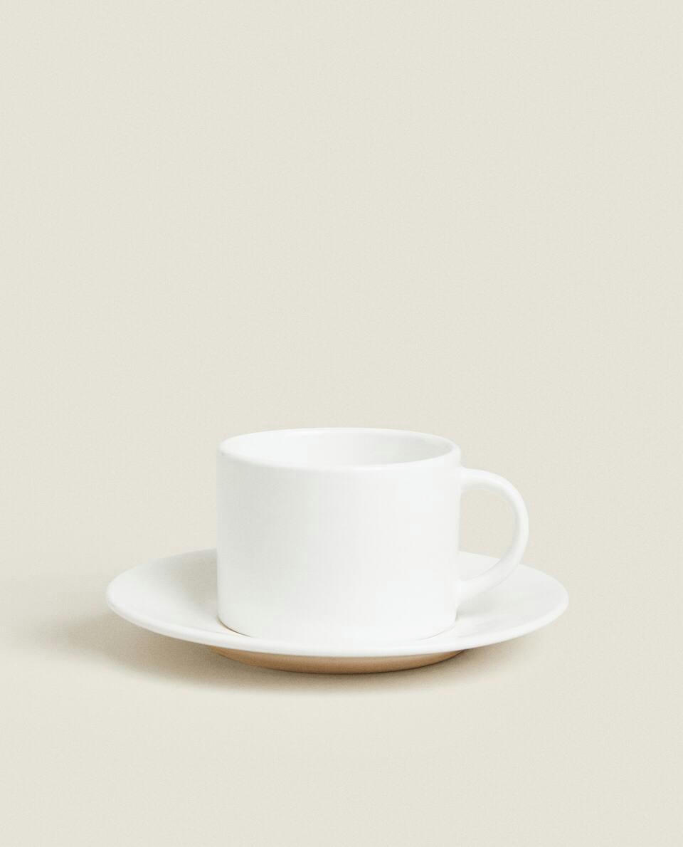 STONEWARE TEACUP